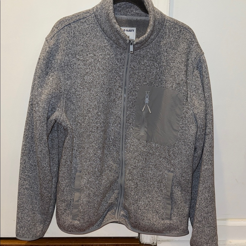 Old Navy Heather Gray Zip-Up Jacket